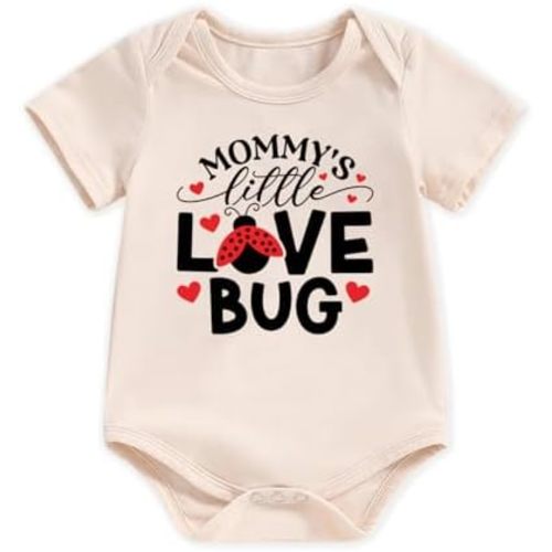 Infant Newborn Baby Boys Girls Bodysuit Short Sleeve Funny Letters Print Romper Reveal Coming Home Outfit