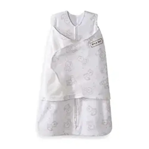 HALO 100% Cotton Sleepsack Swaddle, 3-Way Adjustable Wearable Blanket, TOG 1.5, Floppy Friends, Newborn, 0-3 Months