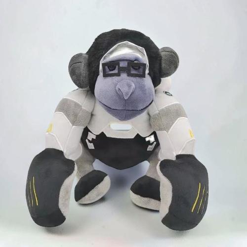 22cm Anime Overwatch Jumbo Winston Plushie Doll Cartoon Plush Stuffed Doll Toy Pillow Collectible Overwatch Plushie Doll