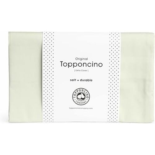 The Topponcino Company | Extra Cover Only | Insert Sold Separately | Fits All Topponcinos from The Topponcino Company | 100% Natural Cotton | Machine Washable (Sage Green)