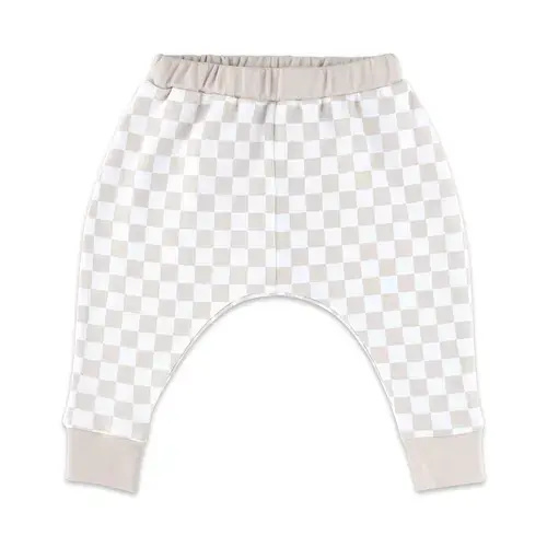 4Baby Pants Check Tan | Baby Bunting AU