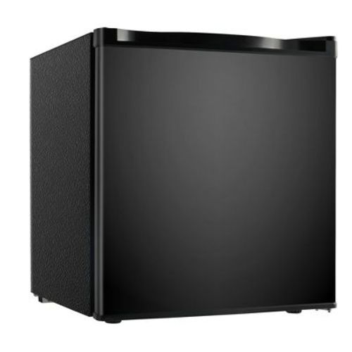 Simzlife 1.6 cu. ft. Mini Fridge with Freezer, Single Reversible Door, 2 Zone, Low Noise, Compact Dorm Freezer, Black