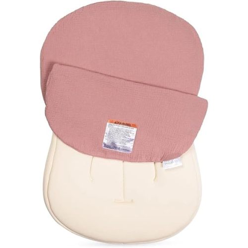 Snuggle Me Baby Lounger Muslin Cover, 100% Organic Cotton Newborn Lounger Cover, Soft and Breathable Baby Nest Slipcover for Boys Girls - Gumdrop