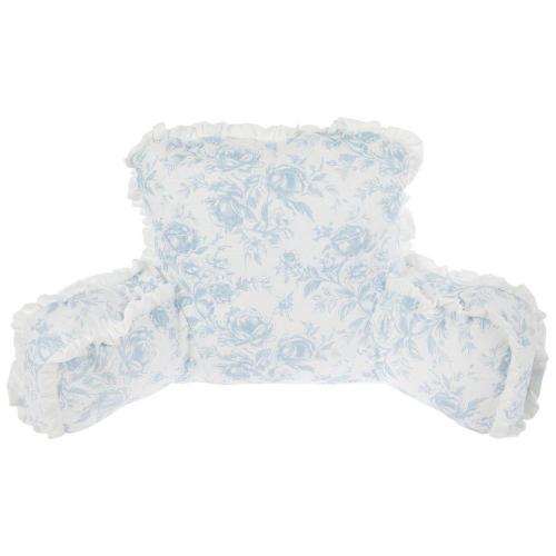 Blue & White Floral Backrest Pillow