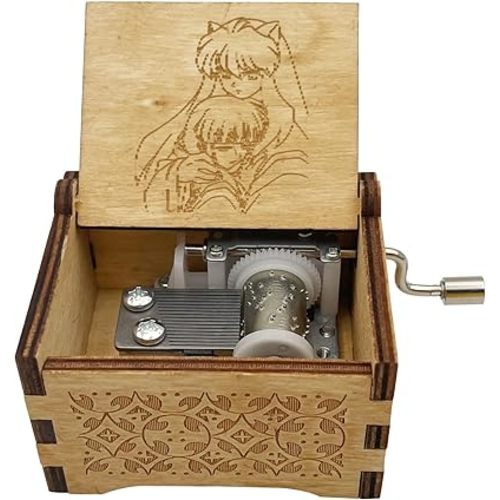 to Love's End Music Box for Men Women Sit boy Print Inuya shaes and Kikyo Hand Cranks Music Box (to Love's End)