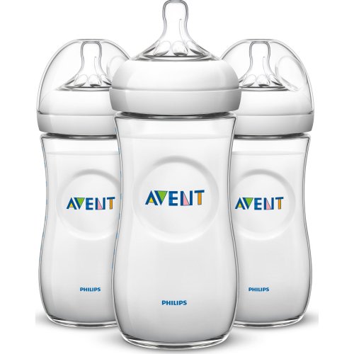 Philips Avent Natural Baby Bottle, Clear, 11oz, 3pk, SCF016/37