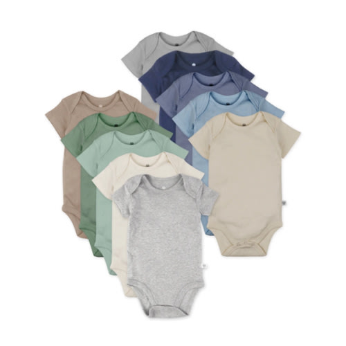 10-Pack Organic Cotton Short Sleeve Bodysuits | Honest Baby Clothing
