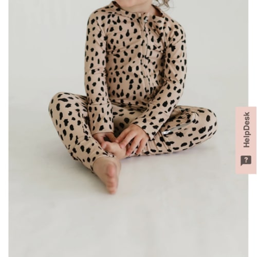 Infant Romper in Brown Cheetah – Silks
