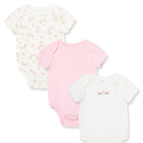 Vintage Rose 3-Pack Bodysuits