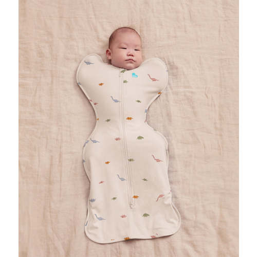 Swaddle Up™ 1.0 TOG Cotton Cream Dino Snore