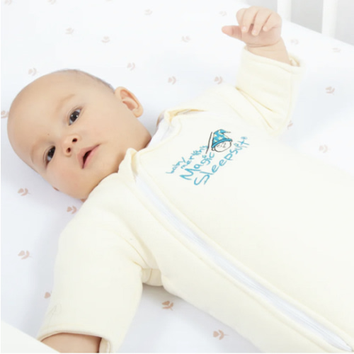 Cream Baby Merlin’s Magic Sleepsuit | Soft 100% Cotton Infant Sleepsuit