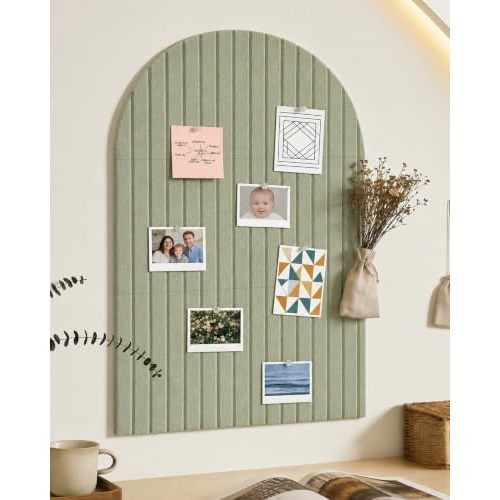 Large Arched Felt Bulletin Board, Green)