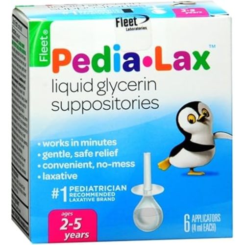 Fleet Fleet Laxative - Pedia-Lax Liquid Glycerin Suppositories, 6 each (Pack of 4)