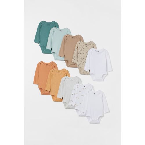 3-6m *10-pack Long-sleeved Bodysuits