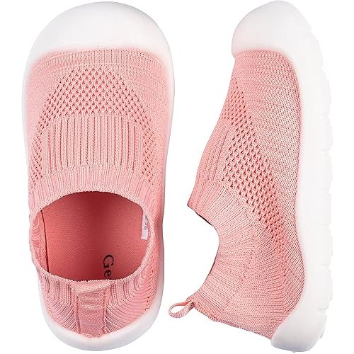 Gerber Kids' Baby Toddler Boy and Girl Stretchy Knit Slip-On Sneaker