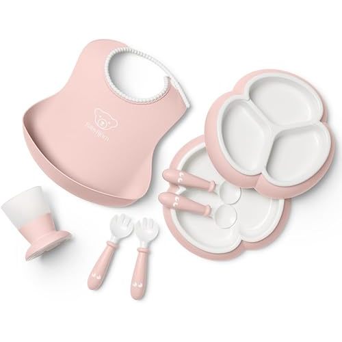 BabyBjörn Dinnerware Set, 8 pcs, Powder Pink