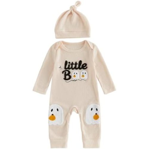 Yojeasrio Baby Girl My 1st Halloween Outfit Fuzzy Romper Onesie Bodysuit