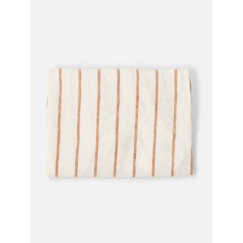 Linen Baby Lounger Cover - Sandalwood Striped