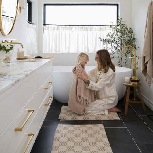 Comfy Bath Mat | Checks – House of Noa