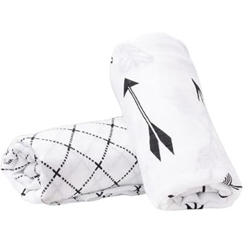 Premium Muslin Swaddle Blankets, Large 47"x43"