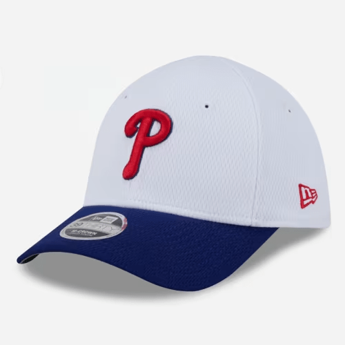 Toddler Philadelphia Phillies New Era White Baseball 39THIRTY M-Crown Adjustable Hat