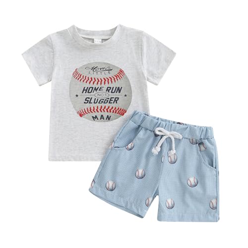 BemeyourBBs Toddler Baby Boy Summer Clothes Funny Letter T Shirt Elastic Waist Pockets Shorts Set 2 Piece Outfit
