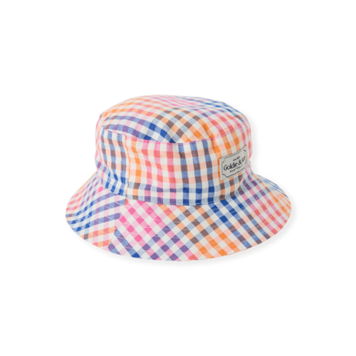 Rainbow Gingham Bucket Hat | Baby & Kids Accessories - Goldie + Ace