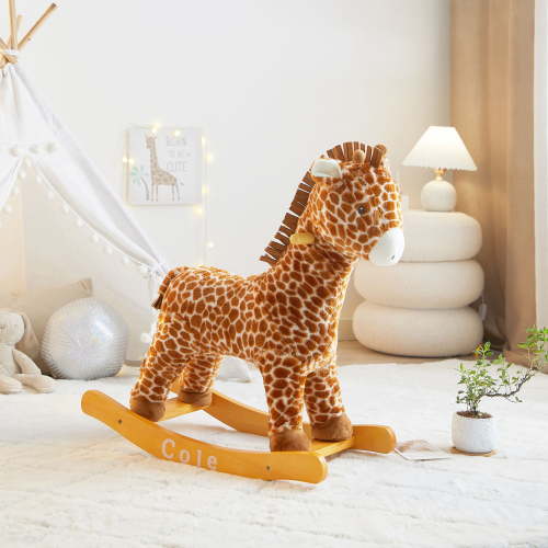 Little Nest Toddler Giraffe Plush Rocker Chair
