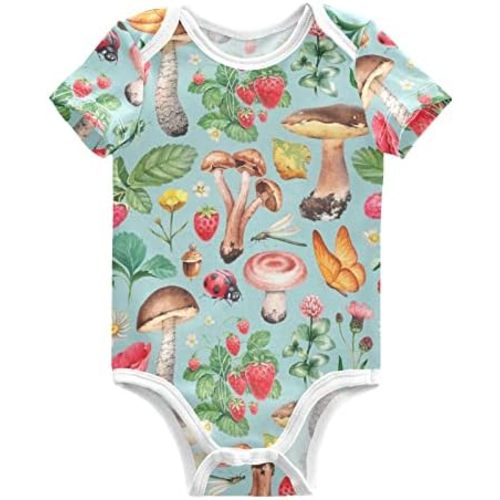 vvfelixl Baby Girls' Bodysuits Llama Alpaca Cactus Short Sleeve Cotton Baby Clothes For Girls 0-24 Months Black