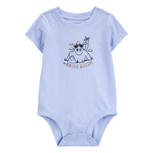 Baby "Uncle Rocks" Short-Sleeve Bodysuit - Blue - Carter's | Carter's