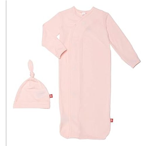 Magnetic Me Modal Newborn Sleeper Gown & Hat Set | Silky Soft Modal Fabric Sleep Sack