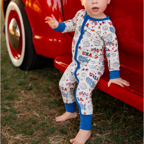 USA Zipper Romper – In my Jammers