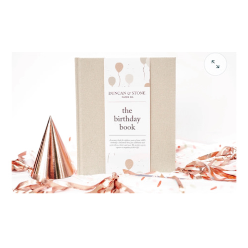 Keepsake Birthday Book | Duncan & Stone Paper Co.