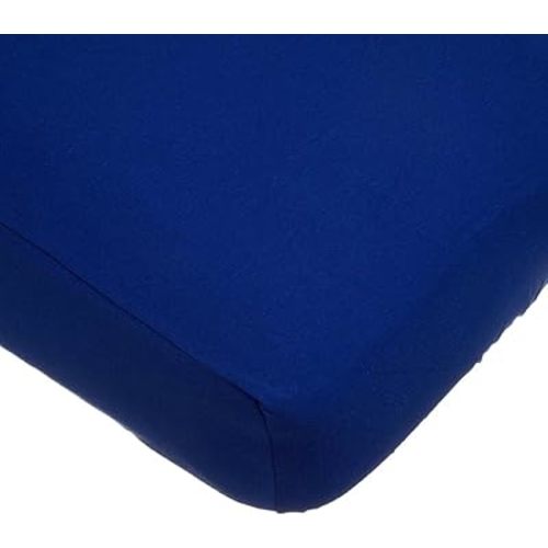 TL Care Supreme 100% Natural Cotton Fitted Crib Sheet 52" x 28", Enhanced Thickness for Soft, Breathable & Hypoallergenic Jersey Comfort, Royal, Neutral for Boys & Girls