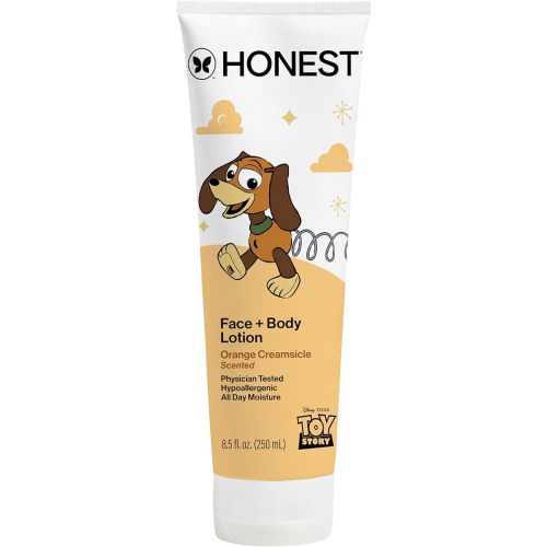 The Honest Company Moisturizing Face + Body Lotion, Fast Absorbing, Dermatologist Tested, Hypoallergenic, Disney and Pixar's Toy Story, Orange Creamsicle