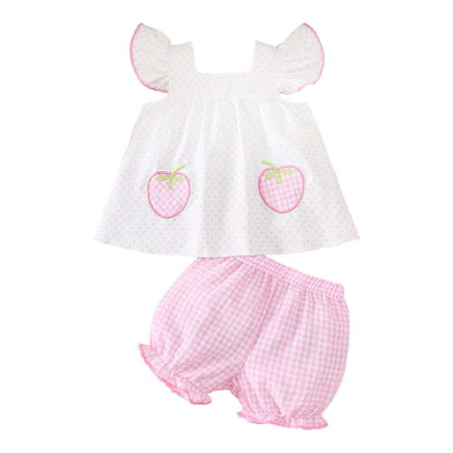UYYX 3 Year Old Girl Clothes 12-18 Month Girl Clothes Toddler Baby Girl Outfits Summer Clothes Infant Spring Short Sleeve Shirt Tops Cute Shorts Set