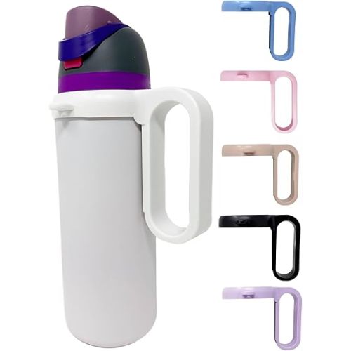 Bottle Handle for Owala FreeSip 24oz 32oz 40oz – Strong Plastic Water Bottle Holder, Durable Easy Carry Accessory for Running, Jogging, Gym, Hiking, and Drinking While Driving & More