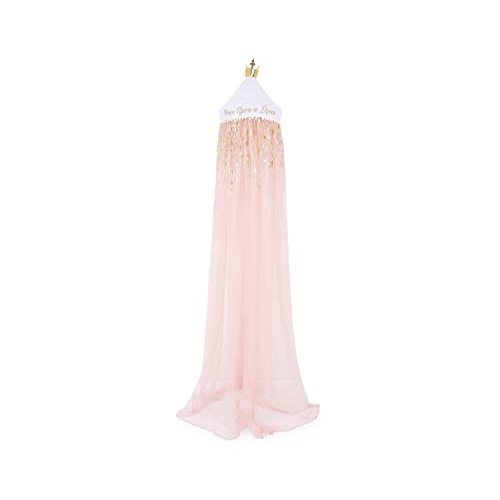 Disney Princess Kids Bed Canopy Curtains for Ceiling, Hanging Mosquito Netting Cover for Reading Nook, Sleeping Tent | Fairytale Playroom Accessories, Home Decor Room Essentials
