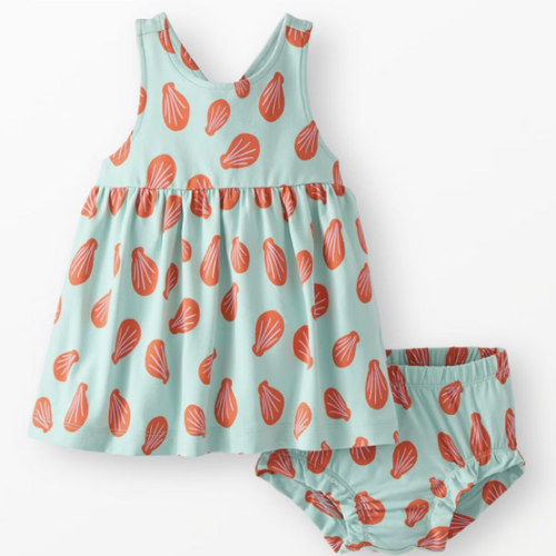 Baby Crossback Dress & Bloomers Set