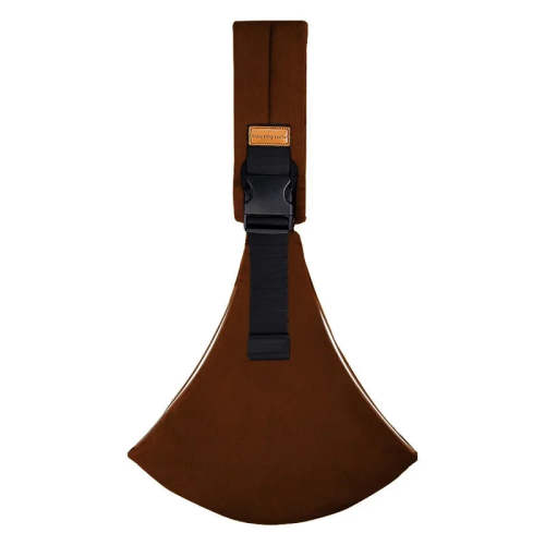 Brown Ergonomic Baby Hip Seat Carrier for Comfortable Hands Free Carrying