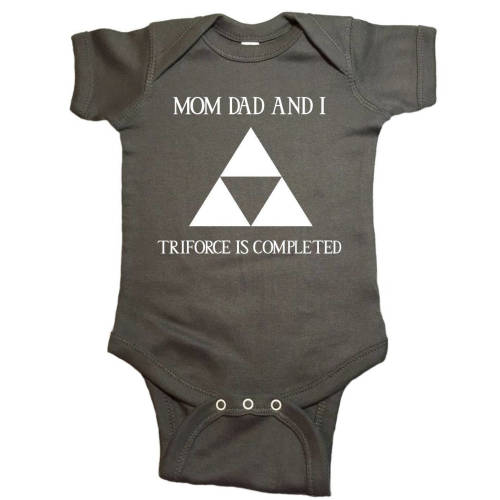 Zelda "Family Triforce Is Complete" Bodysuit Baby Clothes