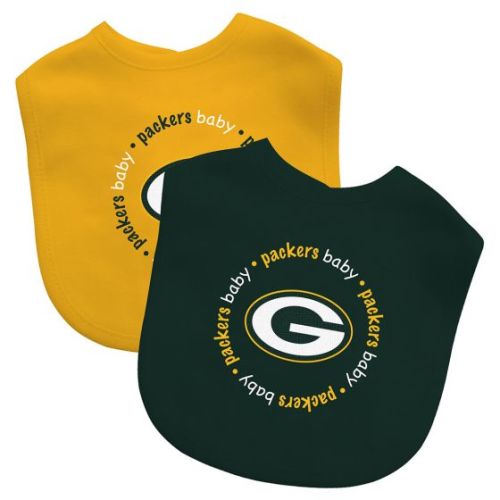 Green Bay Packers Team Color 2-Pack Baby Bibs at the Packers Pro Shop
