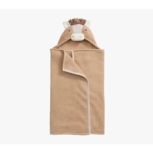Rylee + Cru Horse Critter Baby Hooded Towel , Brown