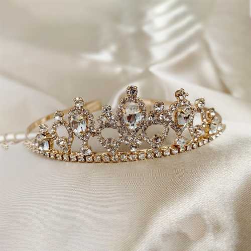 Crystal Rhinestone Tiara for Flower Girl or First Communion