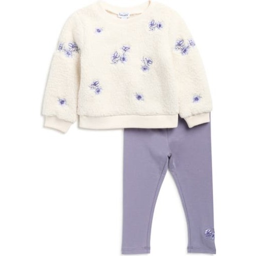 Floral Fleece Sweatshirt & Leggings Set, 3-6M