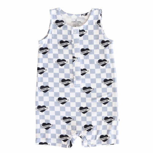 Sleeveless Snap Romper | Mama's Boy