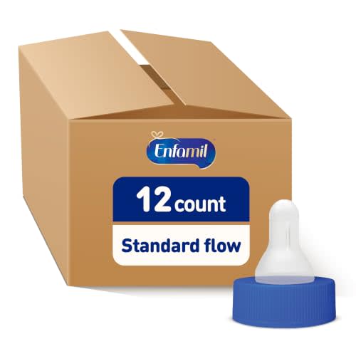 Enfamil Standard-Flow Soft Nipple for full-term infants, 12 CT | Latex Free, Ready to Use
