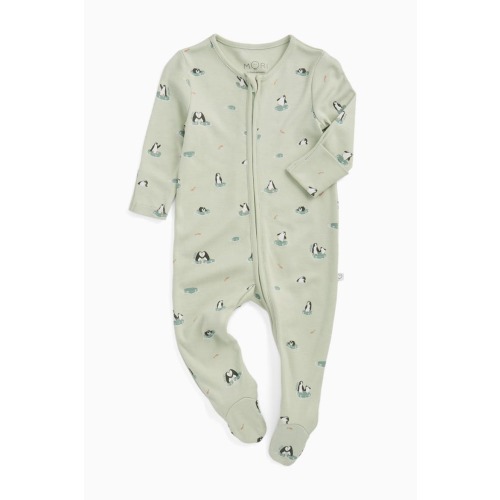 Penguin Two Way Zip-Up Sleepsuit