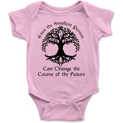 Even The Smallest Person Can Change The Course of The Future Bodysuit - Available in White Gray or Pink