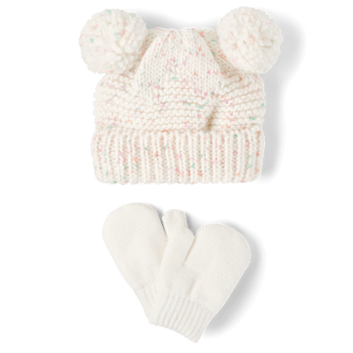 Toddler Girls Space Dye 2-Piece Cold Weather Set - Multi